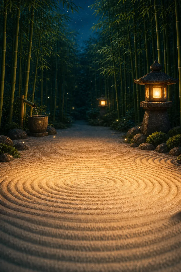 Bamboo Grove at night