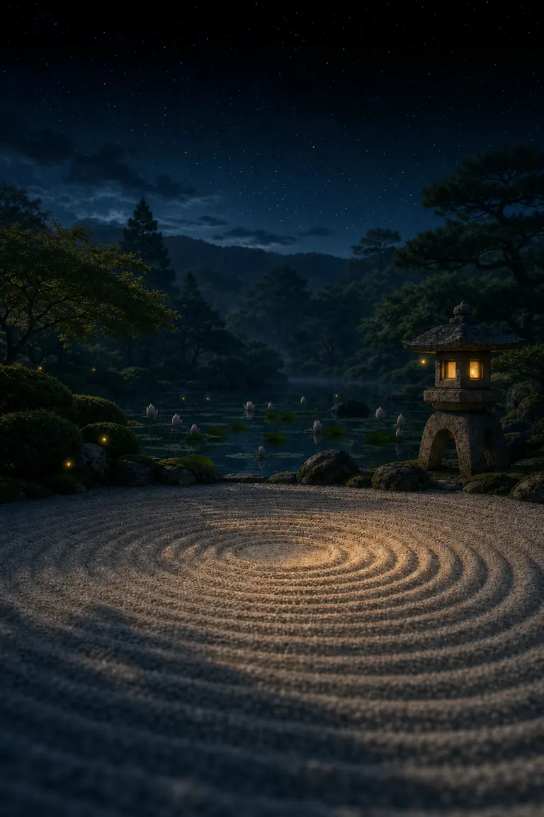 Lotus Pond at night