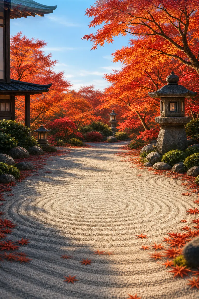 Autumn Maples in daylight